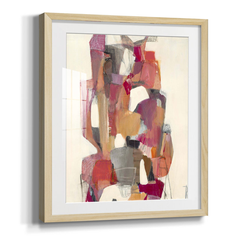 Stacked House III, reproduction encadrée, Papier avec cadre naturel, Oui, Blanc