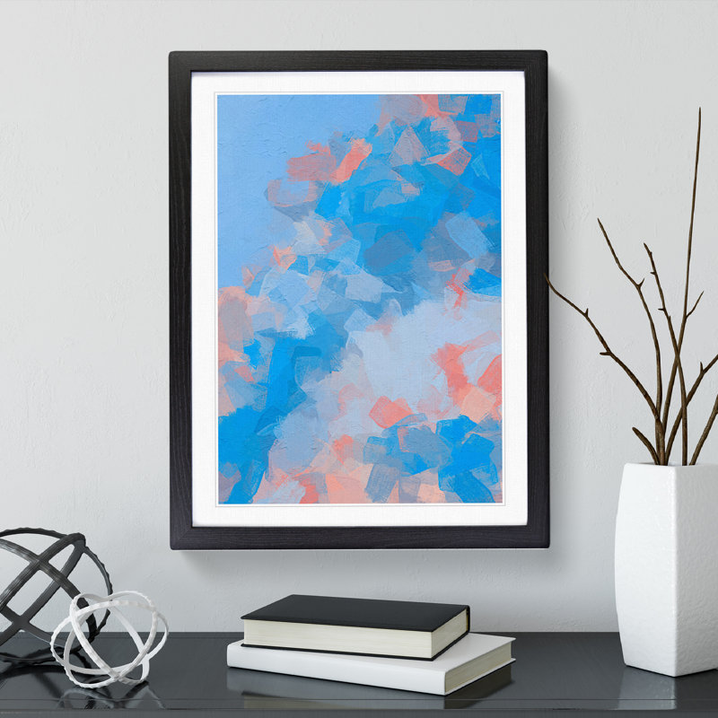 My Beloved Abstract - Framed Print, Black, 64cm H x 46cm W x 2cm D