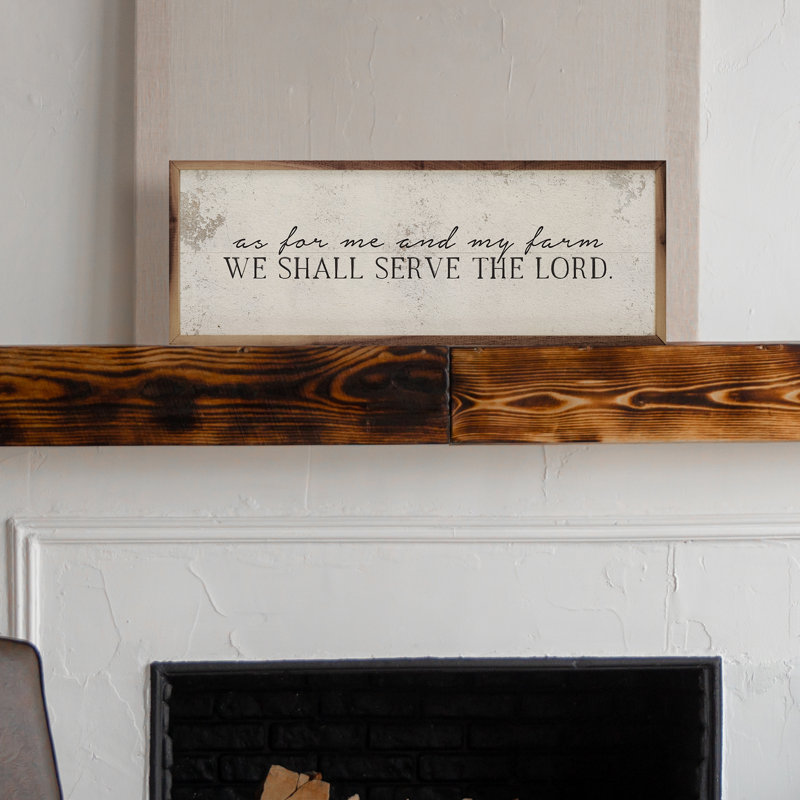 «We Shall Serve The Lord» - blanc, H 4 po x l 12 po