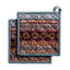 Ensemble de porte-casseroles 100% coton Maison d'Hermine Fair Isle - 8 po x 8 po