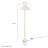 Illusion Marble Dome Floor Lamp In Black-101991473