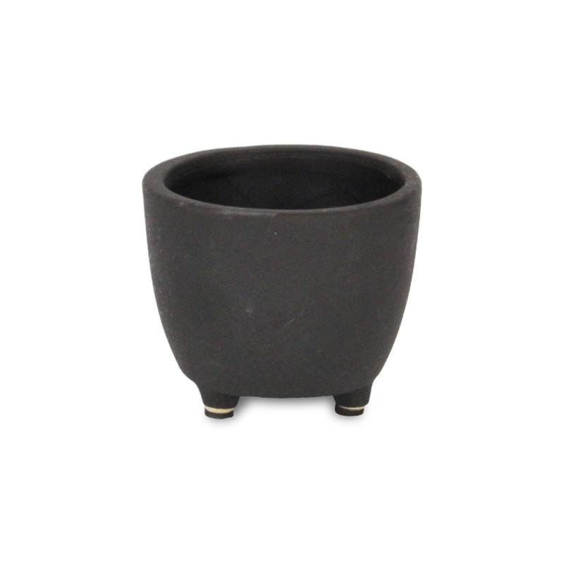 Tressy Handmade Ceramic Pot Planter, 4" x 4.5" x 4.5"