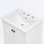 Meuble-lavabo de salle de bain avec lavabo, un tiroir et deux portes