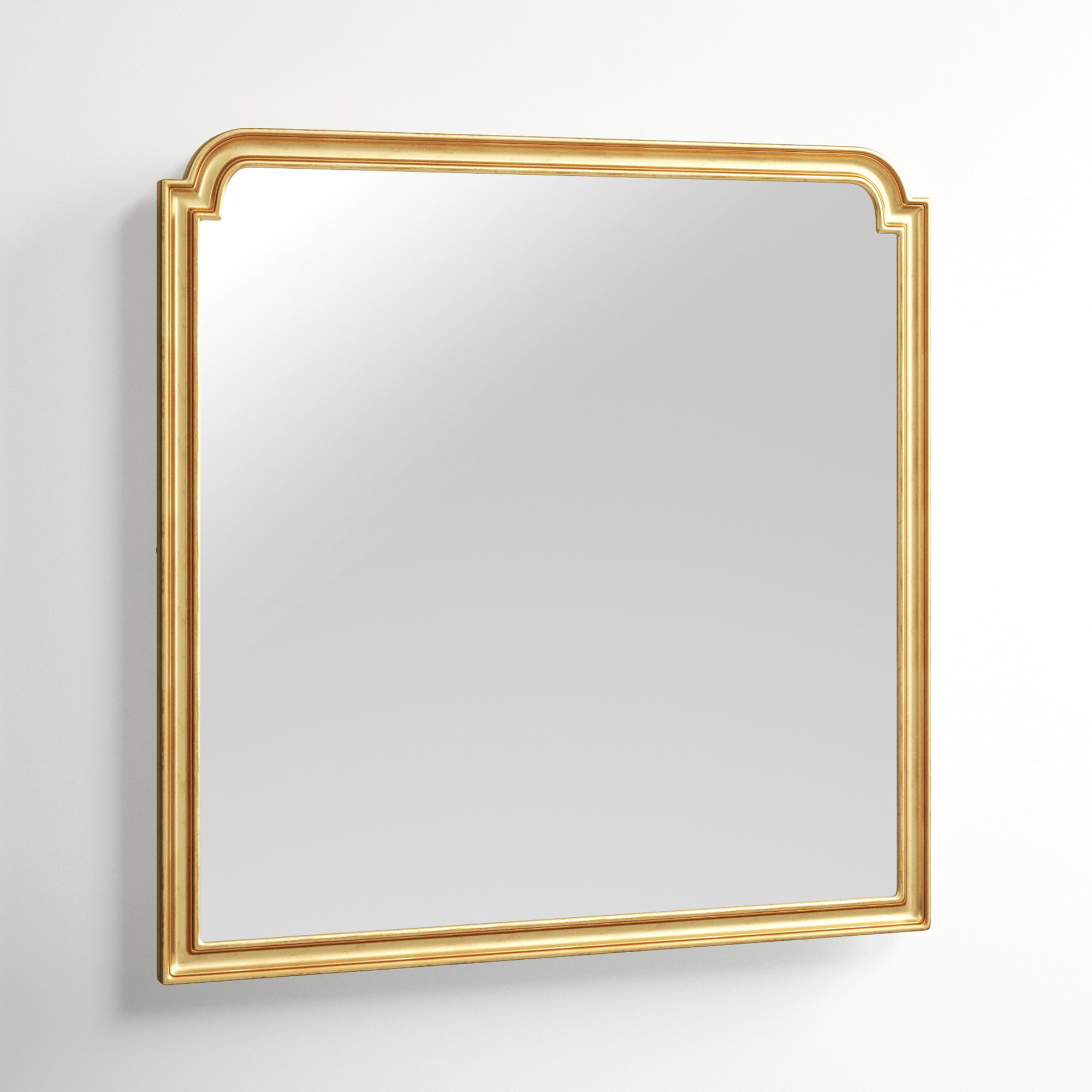 Toriane Wood Rectangle Wall Mirror