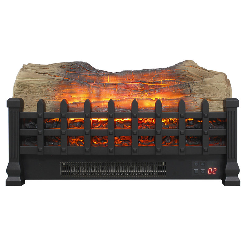 Foyer électrique de 20 pouces avec certification UL, chauffage intérieur, puissance de sortie de 1400 W, puissance de 5000 Pi. Chaleur, flamme réaliste, 4 réglages de luminosité, minuterie de 1 à 9 heures, 11 options de température,