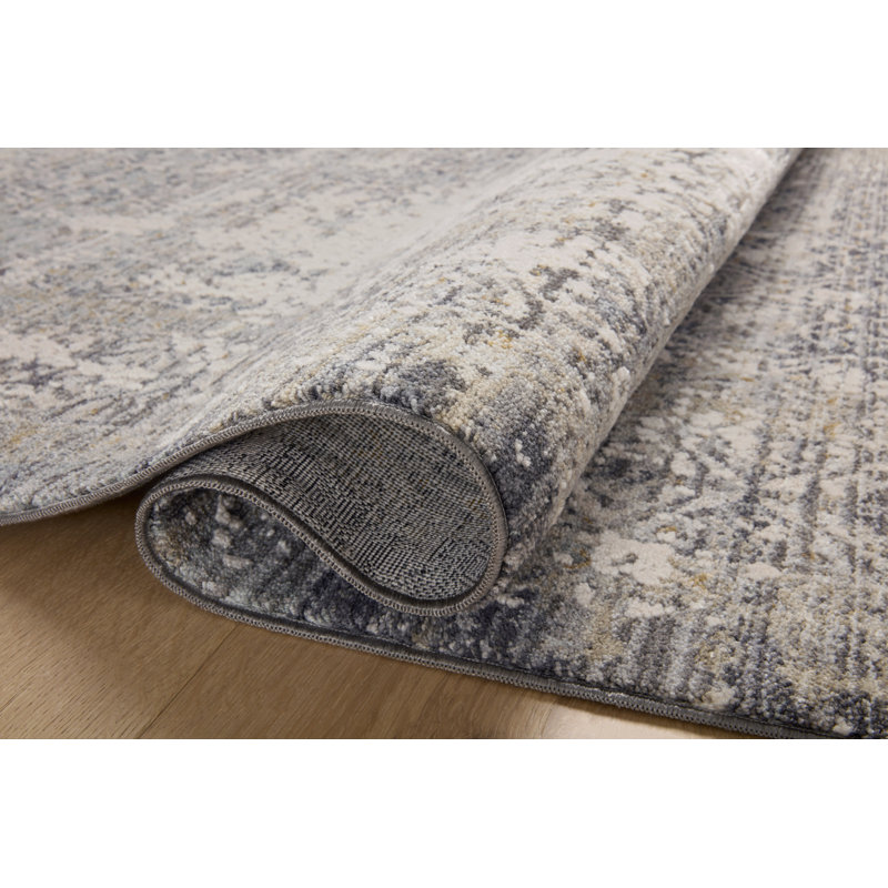 Tapis ciel / pierre Amber Lewis x Loloi Alie, Rectangle 9 pi 6 po x 13 pi 1 po