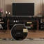 Meuble télé en bois massif rétro Nut-Brwon-350791500
