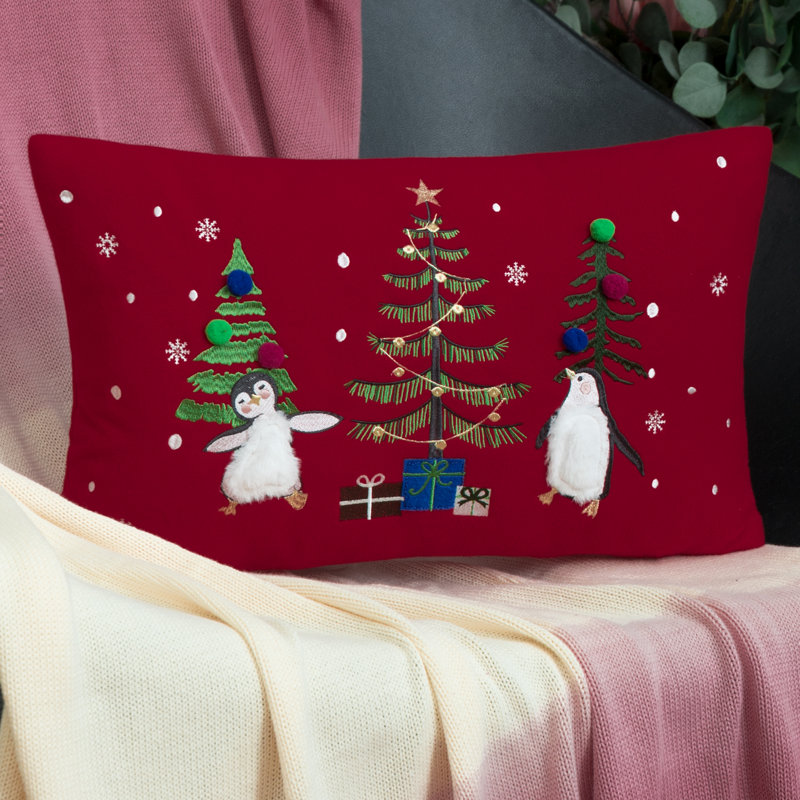 Housse de coussin décoratif Noël 12 po x 20 po