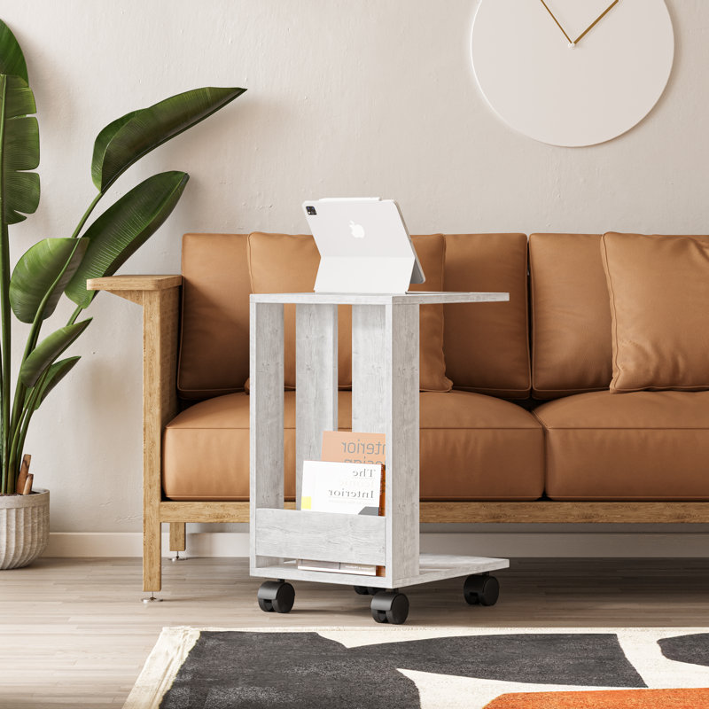 Daye End Table, Light Grey