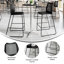 Tabouret de bar empilable avec dossier ventilé et repose-pieds intégré-112818895-112818894-112818892