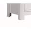 Table de chevet blanche à 2 tiroirs l 21,5 po