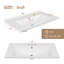 Ensemble de meuble-lavabo 30 po avec lavabo, armoire de salle de bain multifonctionnelle avec portes et tiroir, structure solide et panneau de fibres à densité moyenne-117866895-117866896