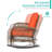 Vredenburgh 2 - Person Patio Conversation Set with Cushions-284602361