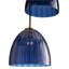 Luminaire suspendu triple Caterina - bleu Avio-123554793