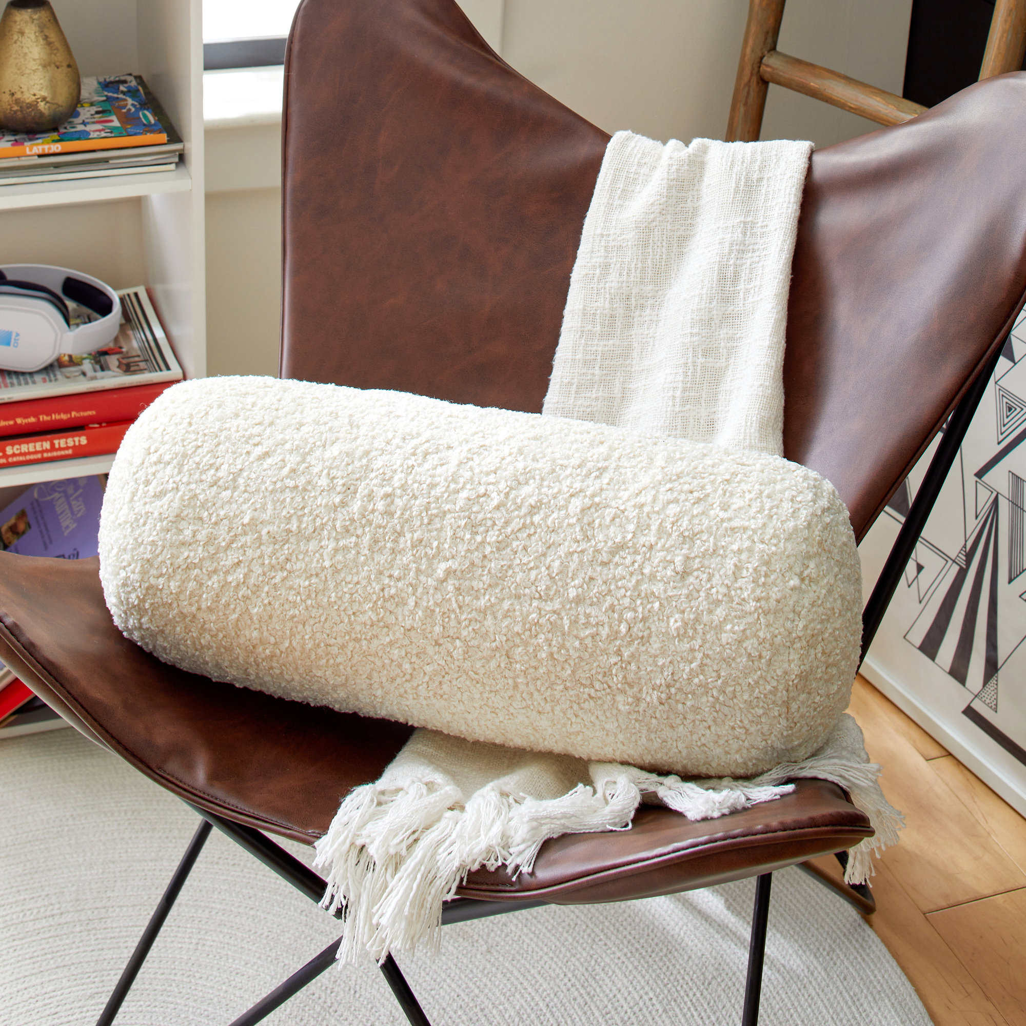 Zaden Throw Pillow, 8" x 24", Zazzle Quartz