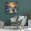 Seasonal Christmas Road sur impression sur toile-496032139
