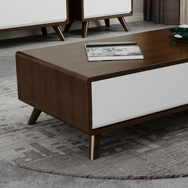 Table basse simple et luxueuse moderne, H 16,53 po x L 47,24 po x l 23,62 po