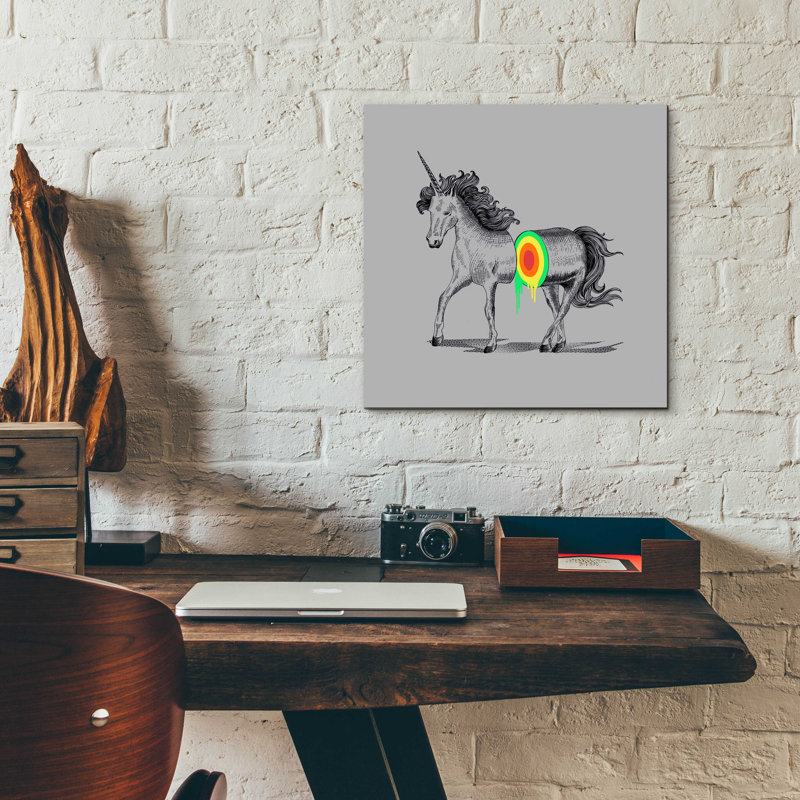 «Unicore» par Rachel Caldwell, H 12 po x l 12 po x P 0,13 po