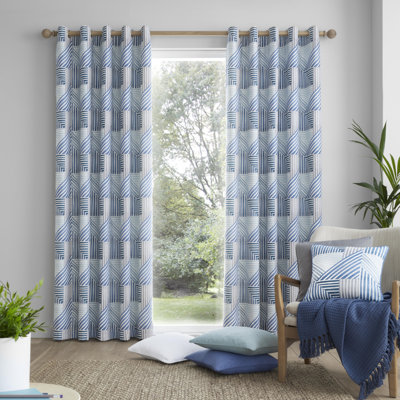 Campden Cotton Room Darkening Curtain Pair