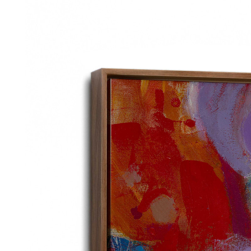 Reproduction d'art sur toile, "Night vie" par Janet tantne, Brun, «Floater», reproduction encadrée sans passe-par