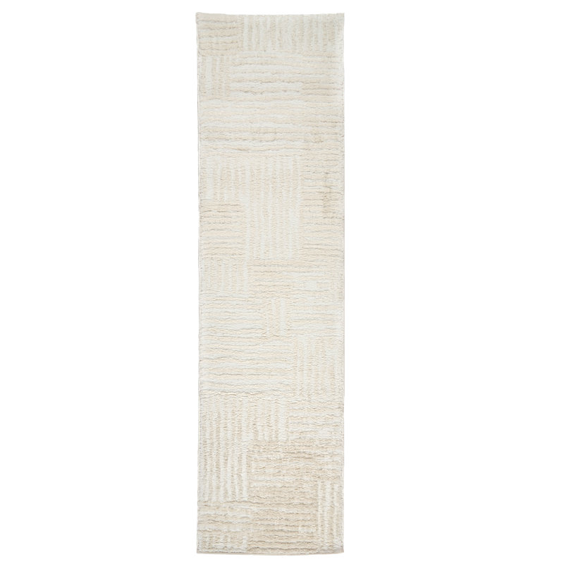 Tapis d'intérieur tissé Grid, Tapis de couloir 2 po x 7 pi 3 po