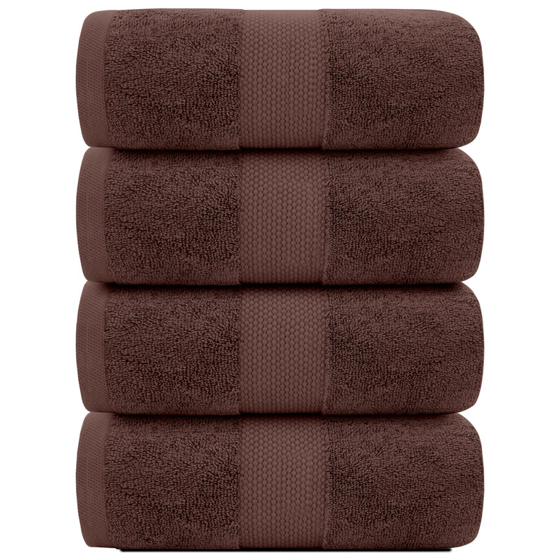Serviette de bain 100% coton Aldercy, Brun
