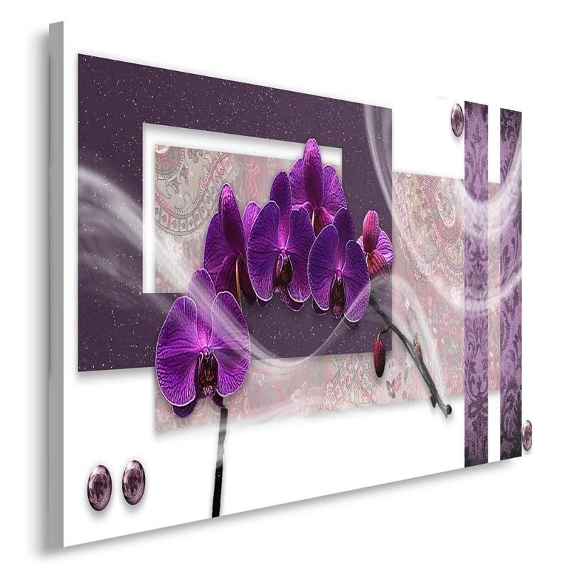 Leinwandbild Violette Orchidee