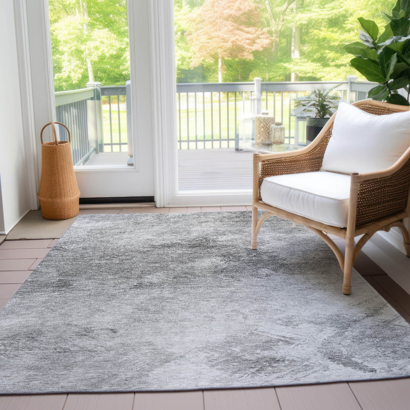 Tapis intérieur / extérieur Fayme, Rectangle 5 pi x 7 pi 6 po