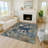 Machine Washable Indoor/Outdoor Kaczor ACN2225 Floral Rug-680393866