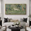 «Animals In Forest Wilderness», art mural unique vert, impression numérique sur toile giclée sur toile-111654063-111654061