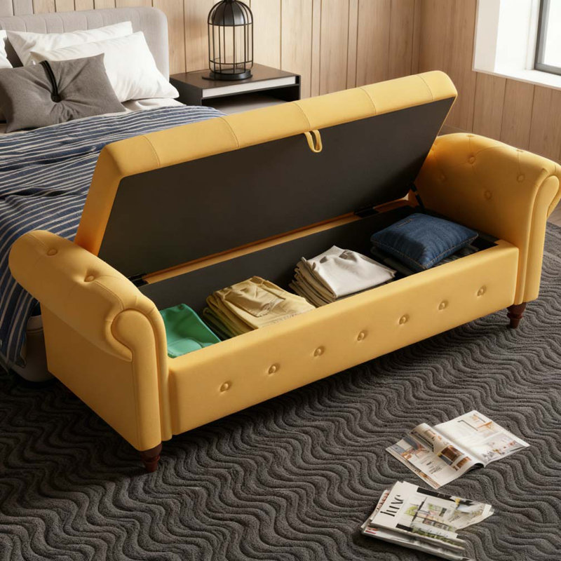 Banc de lit 63 po, Yellow