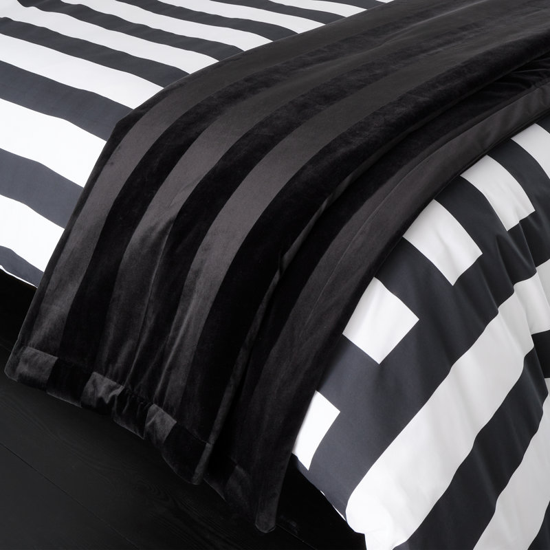 Velvet Stripe Throw