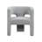 Parkash Fabric and Non-Woven Fabric Modern Chair with Sculptural Curved Backrest and Fully Upholstered Frame for Contemporary Design Appeal-73132480