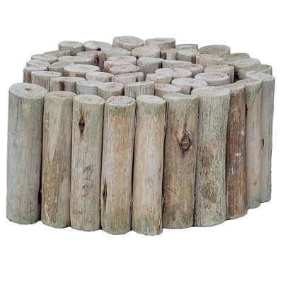 Bordure de jardin en bois d'eucalyptus