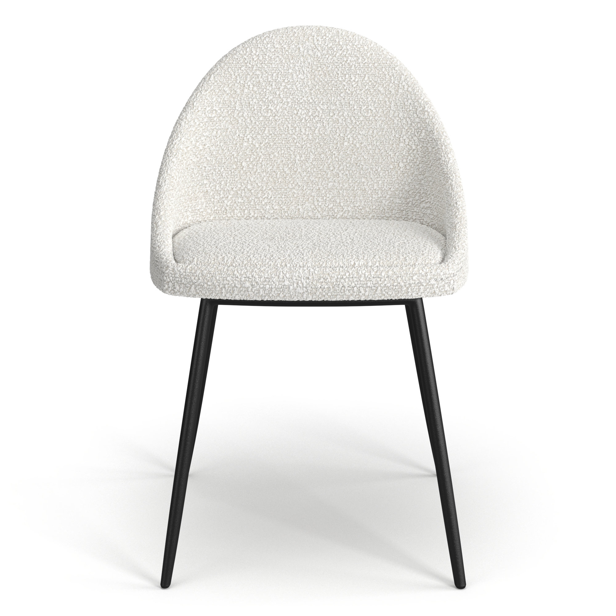 Holmes Boucle Dining Chair, White
