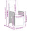 Ensemble bistro en rotin de polyester gris, acier, grand bois d'acacia-1502581458