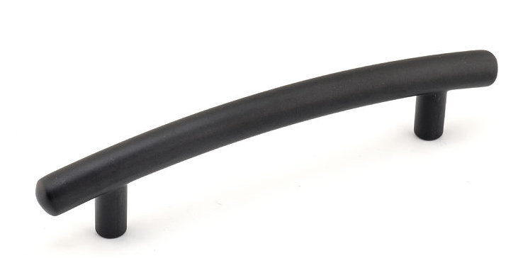 Poignée de centre en métal Classic 3,78 po, Noir mat