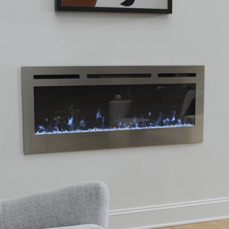 Foyer électrique intelligent encastré / mural The Sideline Deluxe, H 21,5 po x l 60 po x P 5,5 po