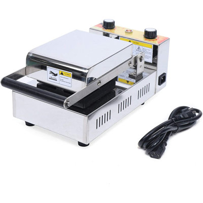 Nonstick Ice Cream Burger Maker Adjustable Time & Temp Control, 1000W for Hamburgers, Sandwiches, Snacks, Commercial & Home Use