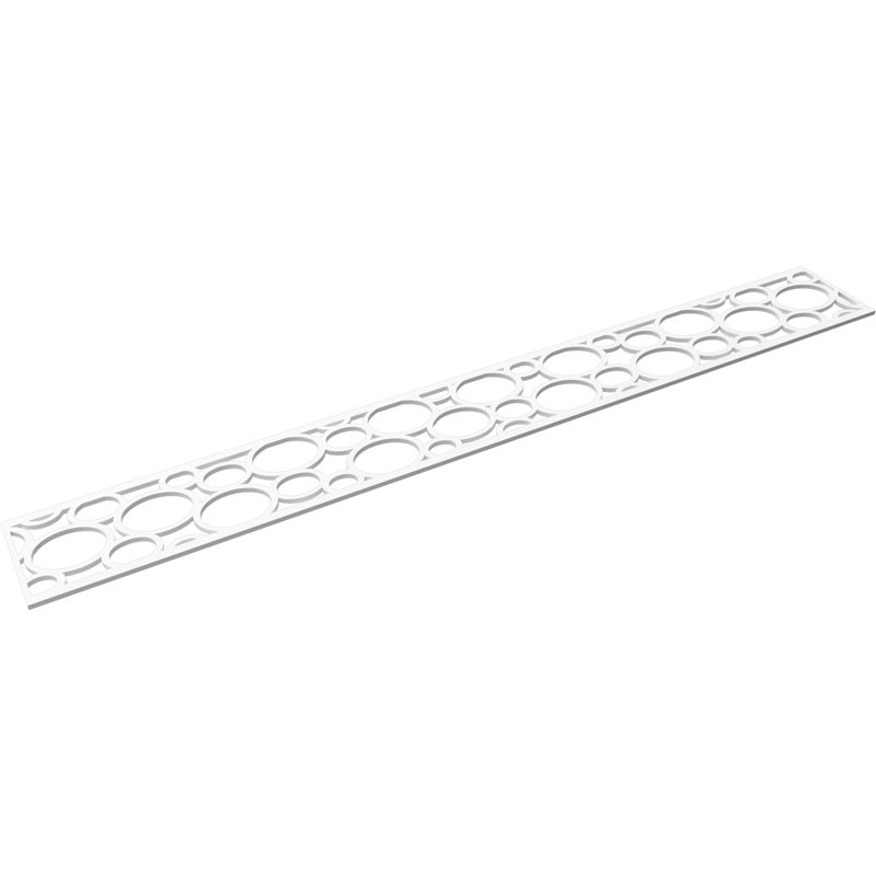Moulure de chantournage, H 6 po x l 46,5 po x P 0,375 po, Bois aggloméré brut