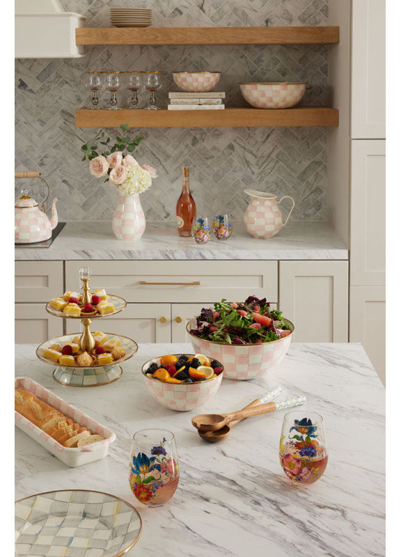 Rosy Check Tall Vase