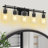 5 - Light Vanity Light With Clear Glass Shade For Bathroom, Bedroom, Hallway, Staircase-1645164976-1645164978