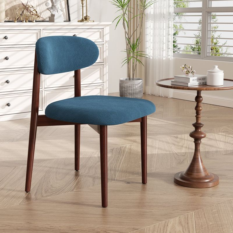 Chaise rembourrée en bois massif robuste et durable - Chaise d'appoint pour un confort et un soutien durables, Brun