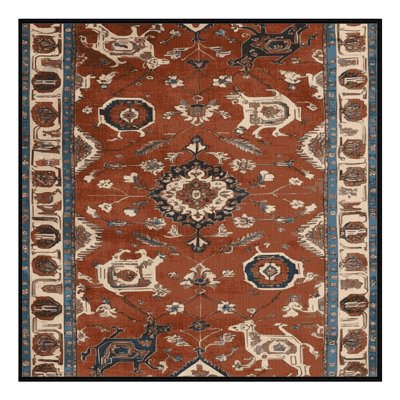 Tapis brun lavable à la machine
