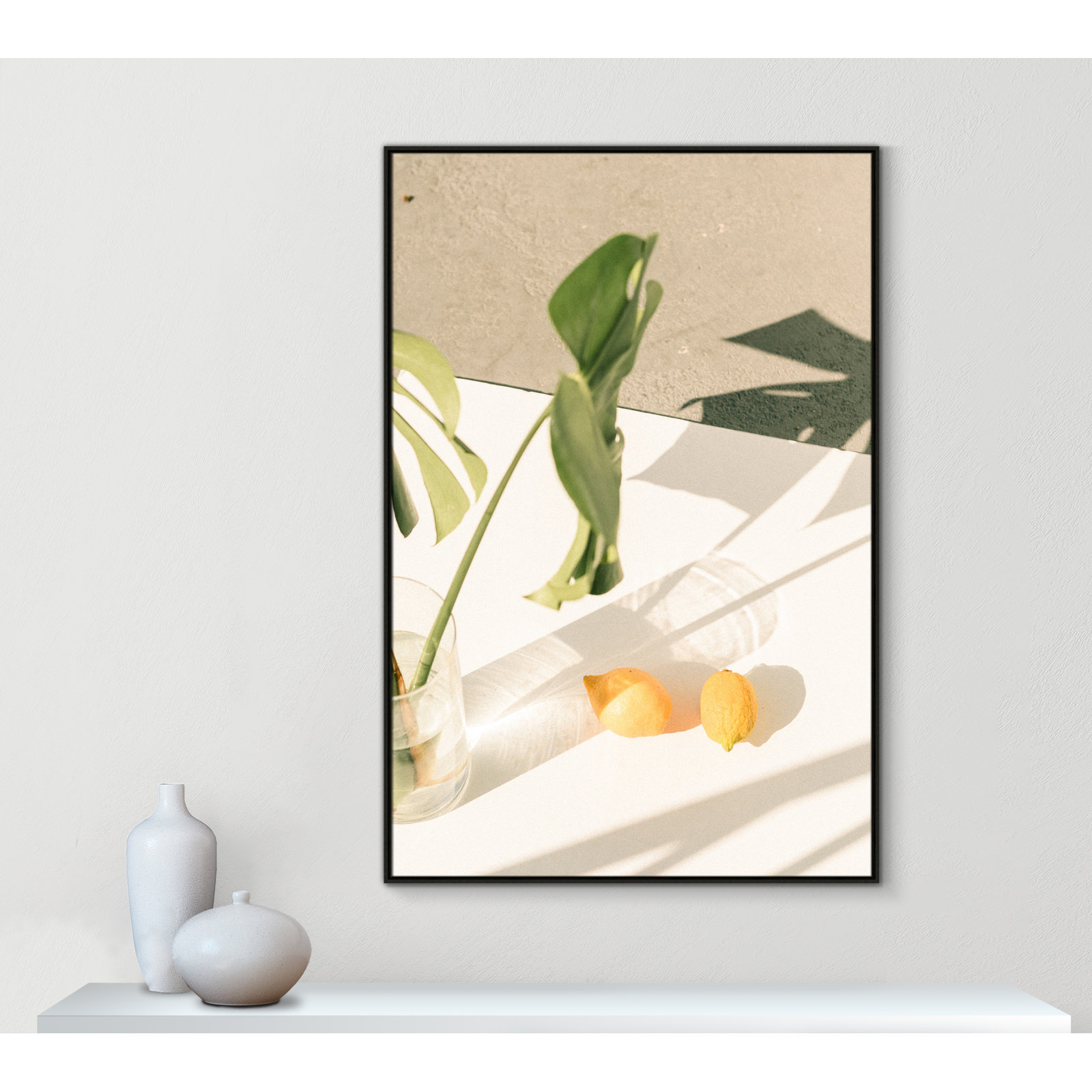 Citrus & Palms by Chandra Oh, Espresso Framed, 61.5'' H x 41.5'' W x 2'' D