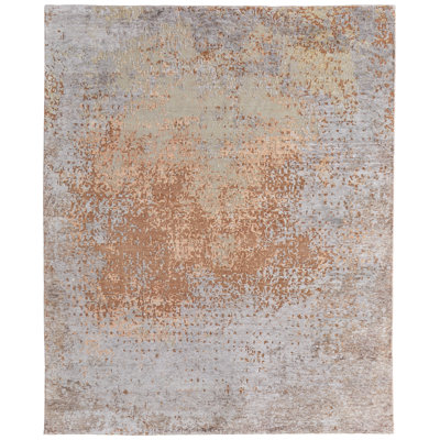 Tarlisha Modern Abstract Orange Area Rug