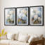 FLORAL Series Cxxxi - Impression encadrée sur mesure de qualité supérieure - 3 pièces-1686467563-1686467561