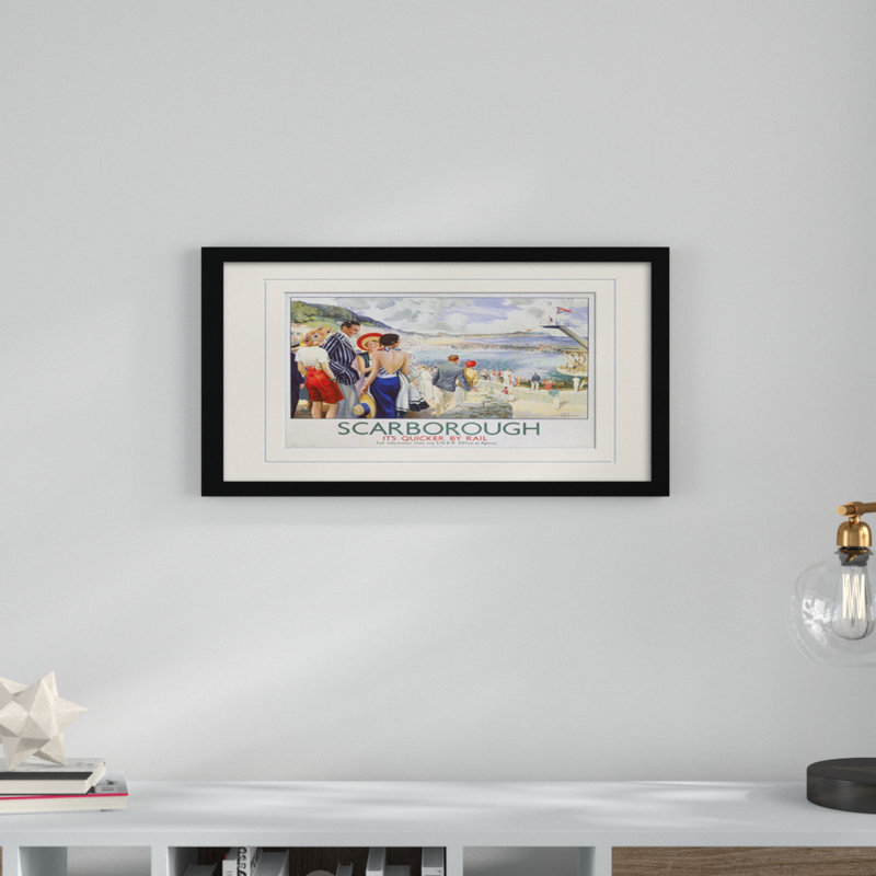 Print, Yellow, Black Frame, 30cm H x 40cm W