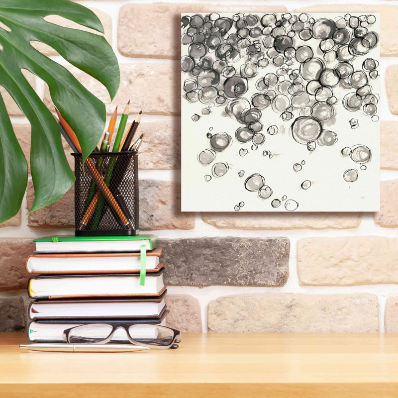 «Elghomari Bubbles IV» par Chris Paschke - reproduction d'art sur toile tendue, L 12 po x H 12 po