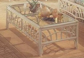 Table basse new kauai, Blanc délavé